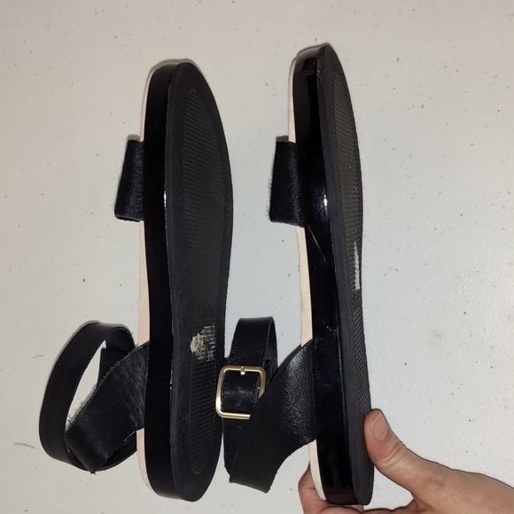 Clarks Botanic Ivy sandals women’s size 7.5 black ankle buckle - Picture 5 of 9